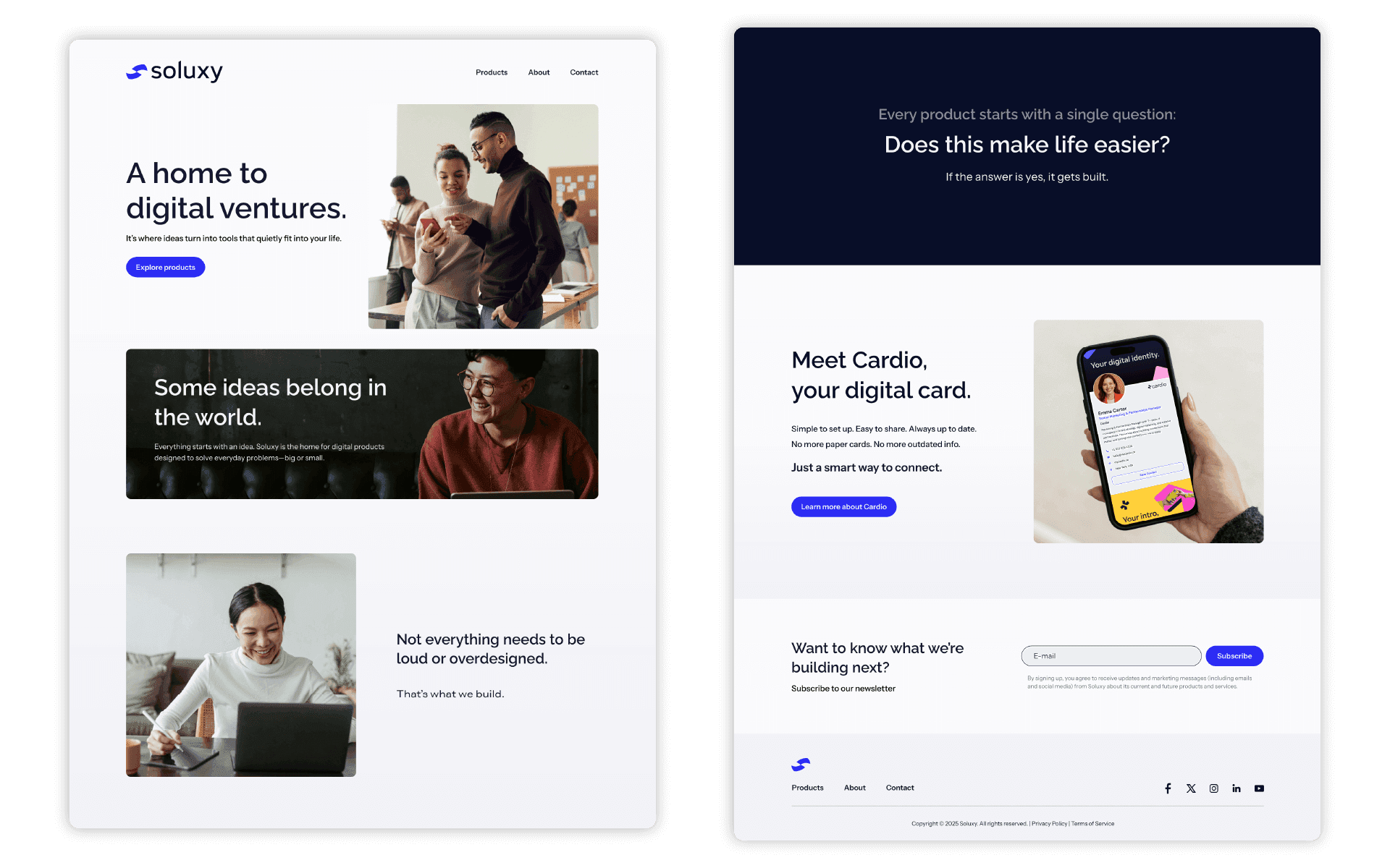 Soluxy 2025 - Website Design